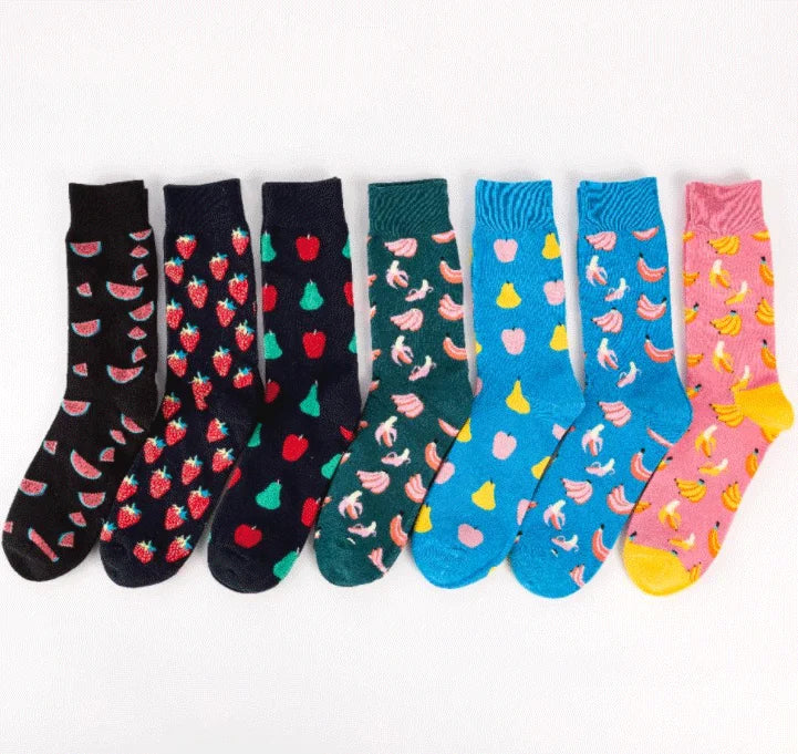 Apsilkshop Women Cute Fruit Socks Full