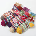 Apsilkshop Thick Socks Warm Cross Rabbit Vintage Day National Style Socks