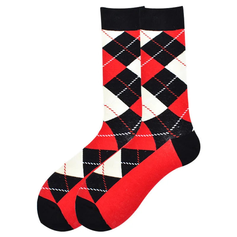 Apsilkshop Fashion Unisex Street Hip-hop Jacquard Design Socks Cotton Funny Socks